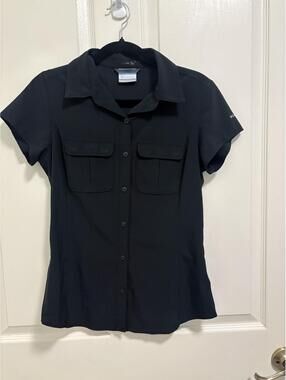 Columbia Omni-Shade Short Sleeve Shirt XS Black